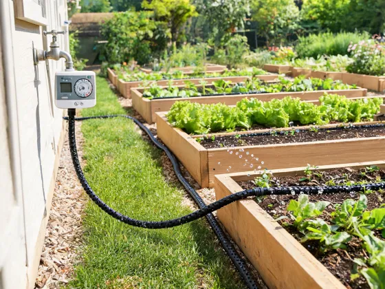 Timer and soaker hose system
